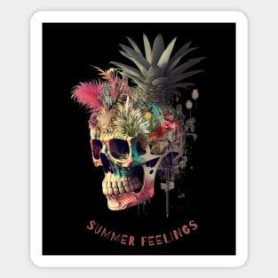 Skull - Summer Feelings Sticker
